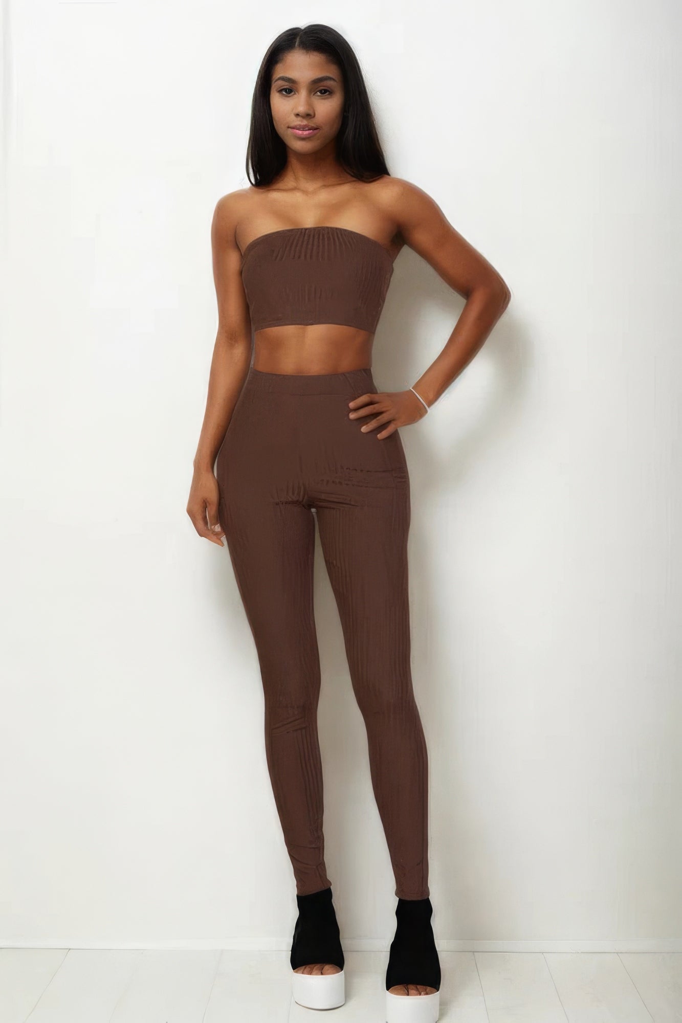 Ribbed Tube Top & Leggings Set