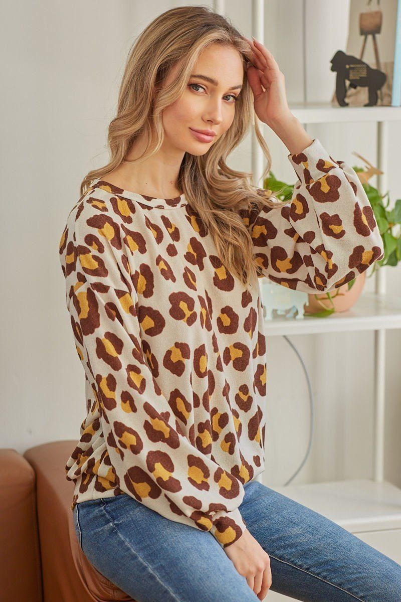 Casual Leopard Print Long Sleeve