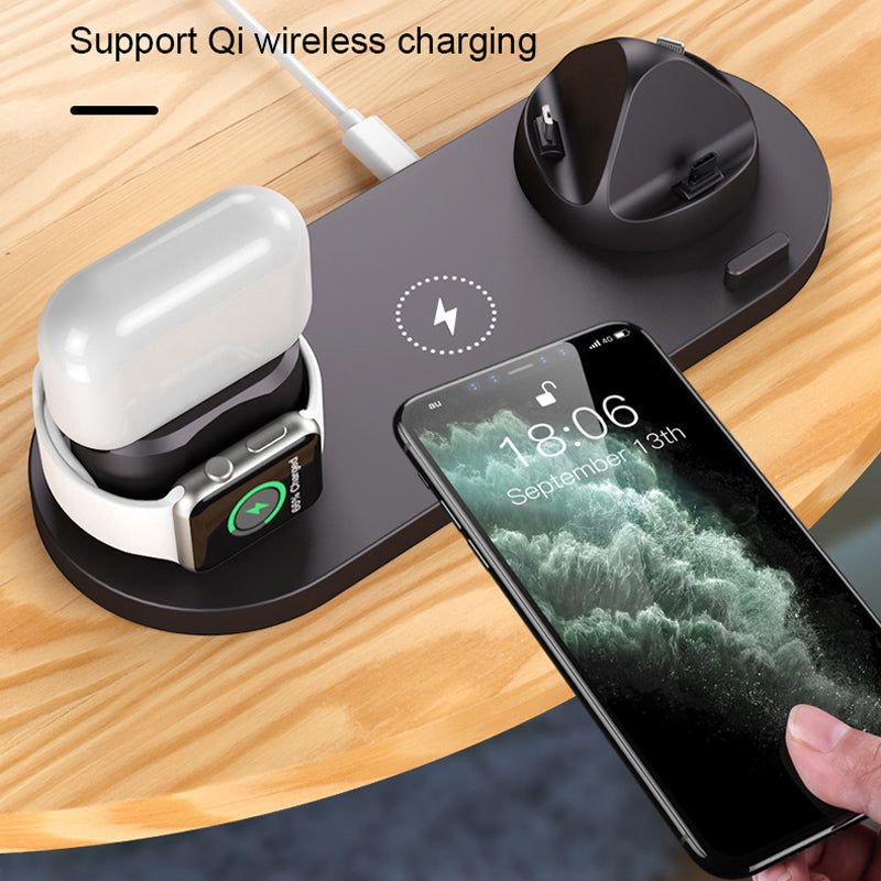 15W 6 in 1 Qi Wireless Charger Stand